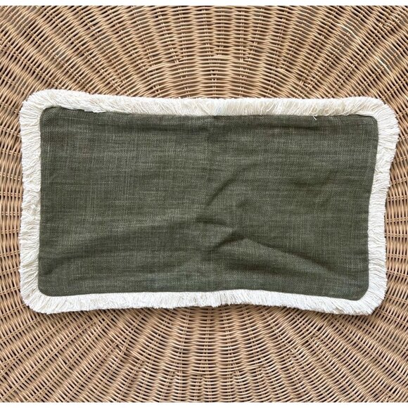 NEW Serena & Lily Bowden Pillow Cover (12”x21”)-Grove Green - Picture 1 of 2